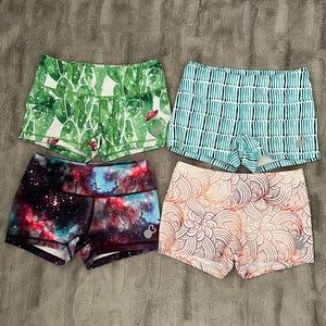 Set of 4 - Belle and Bell Printed Booty Shorts